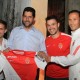 En la imagen junto con Joao Moutinho, Dionisio Vélez y Ricardo Carvalho.Foto de www.eluniversal.com.co